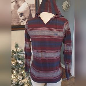 SZ M BOY'S VANS THIN T-SHIRT HOODIE